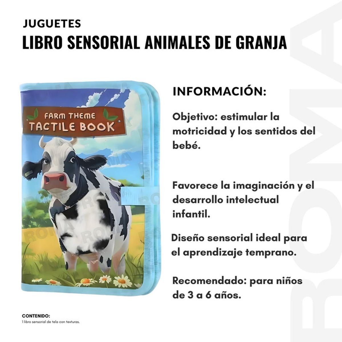 GENERICO - LIBRO SENSORIAL ANIMALES DE GRANJA