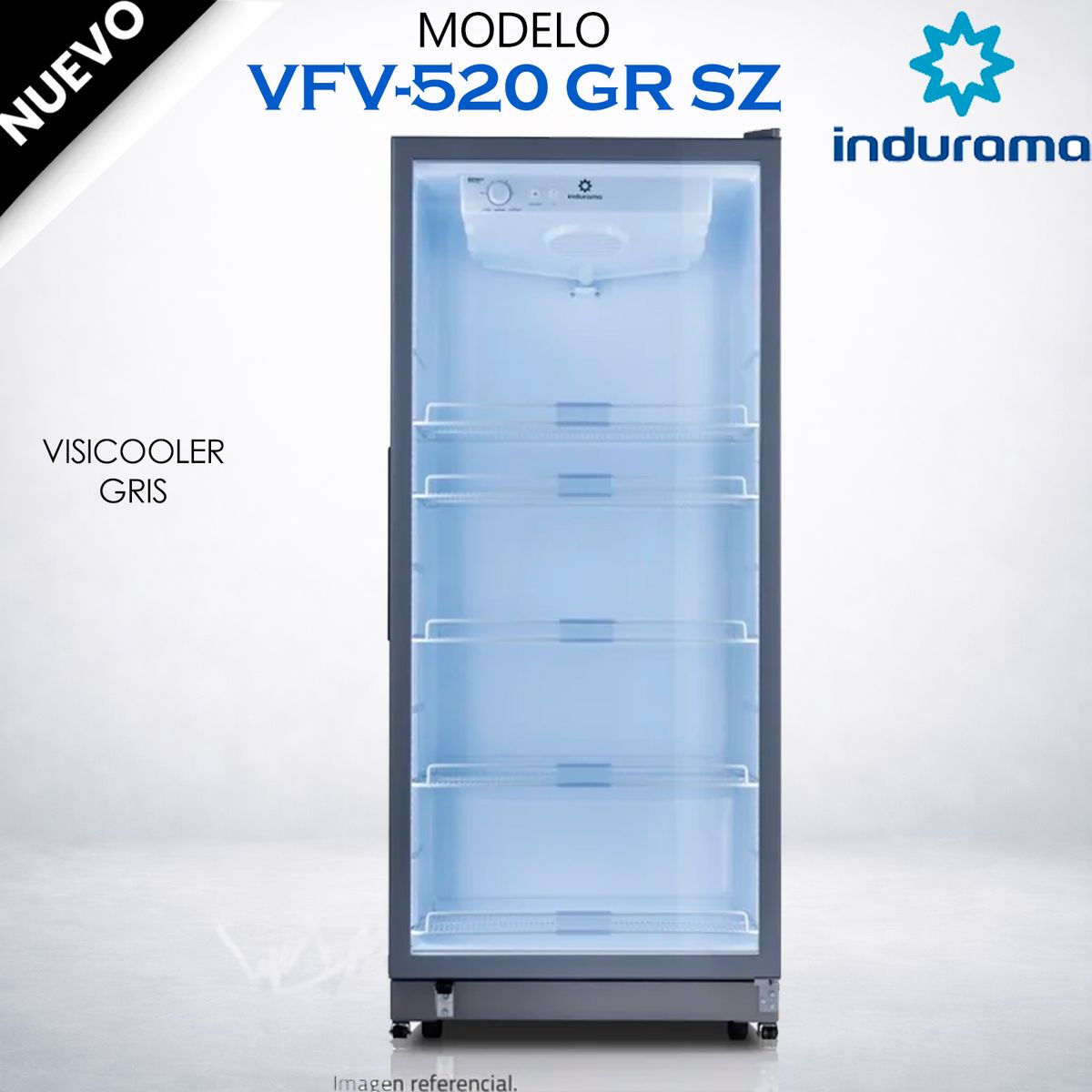 INDURAMA - Vitrina Indurama 410LT VFV-520 GR SZ