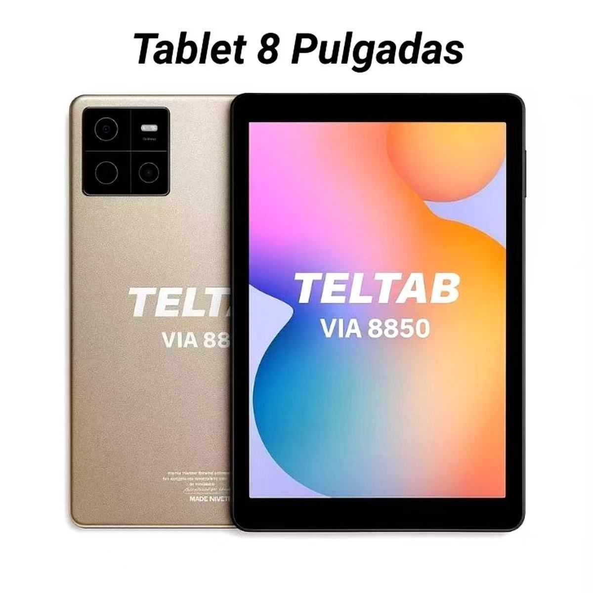 GENERICO - Tablet 8 Pulgadas Teltab VIA 8850 32GB 2GB RAM Wi-Fi con Funda de Silicona