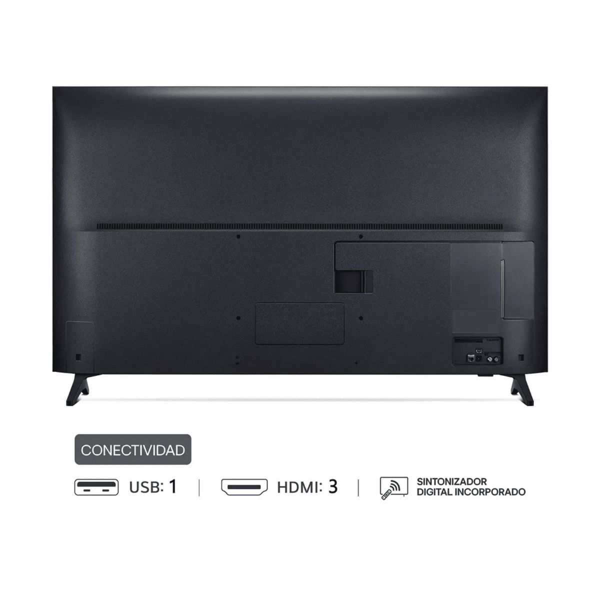 LG - Televisor LG 55 QNED 4K UHD Smart TV 55QNED73ASA con ThinQ AI + soundbar y antena digital