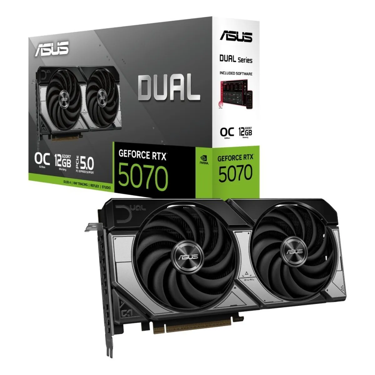 ASUS - Asus Geforce Rtx 5070 - Tarjeta Gráfica Pcie 5.0 - Gddr6, Displayport Y Hdmi, Rendimiento