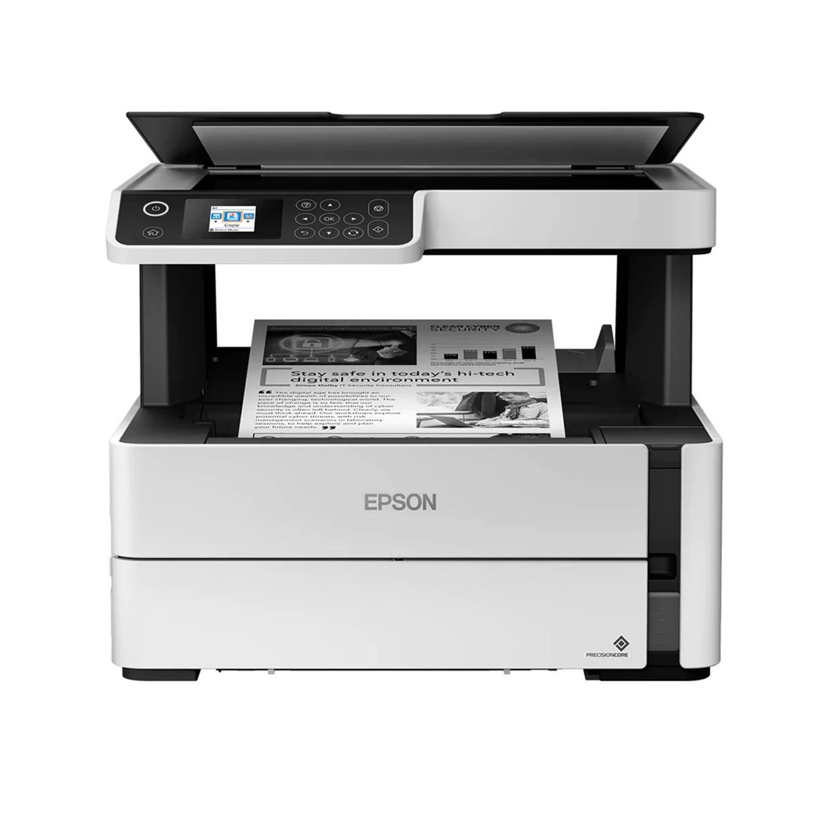 EPSON - Multifuncional Epson EcoTank ET-M2170, conecta por USB, LAN o WiFi, color blanco