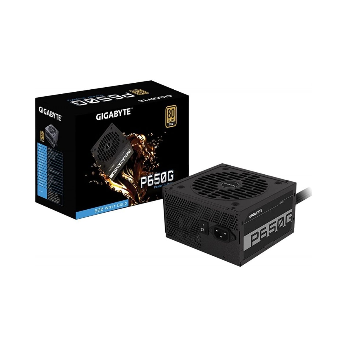GIGABYTE - Fuente de Poder GIGABYTE P650G PG5 80+ GOLD 650W Certificación Eficiencia Alta Modular