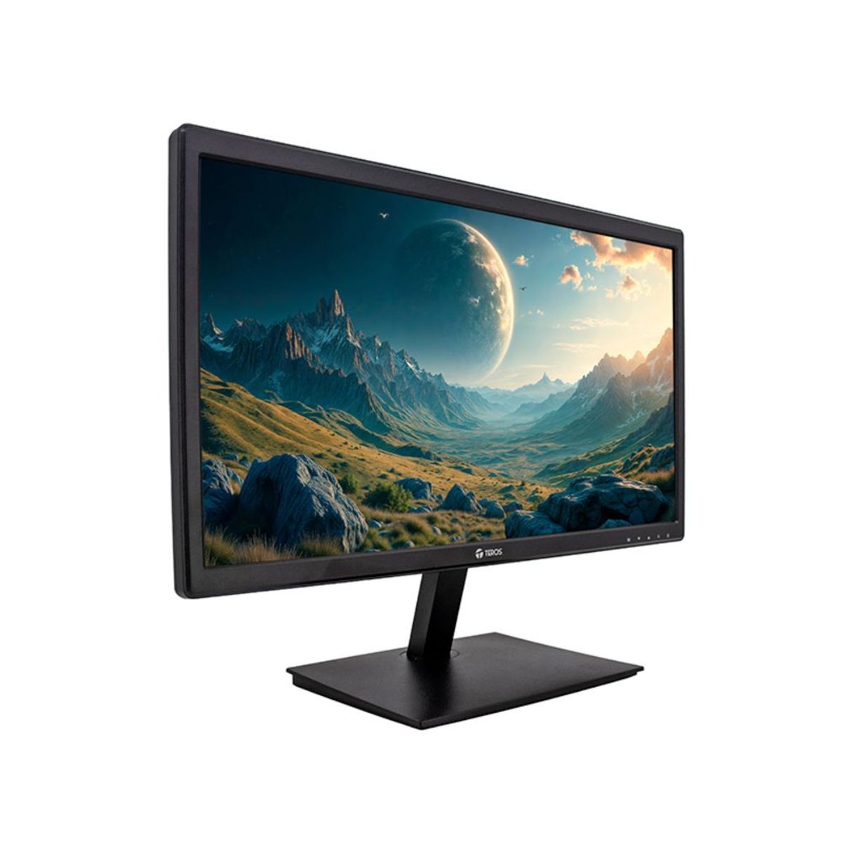 TEROS - Monitor Plano TEROS TE-1916S 19.5" HD TN, 75 Hz, 5ms, HDMI, VGA, AUDIO OUT, Parlantes
