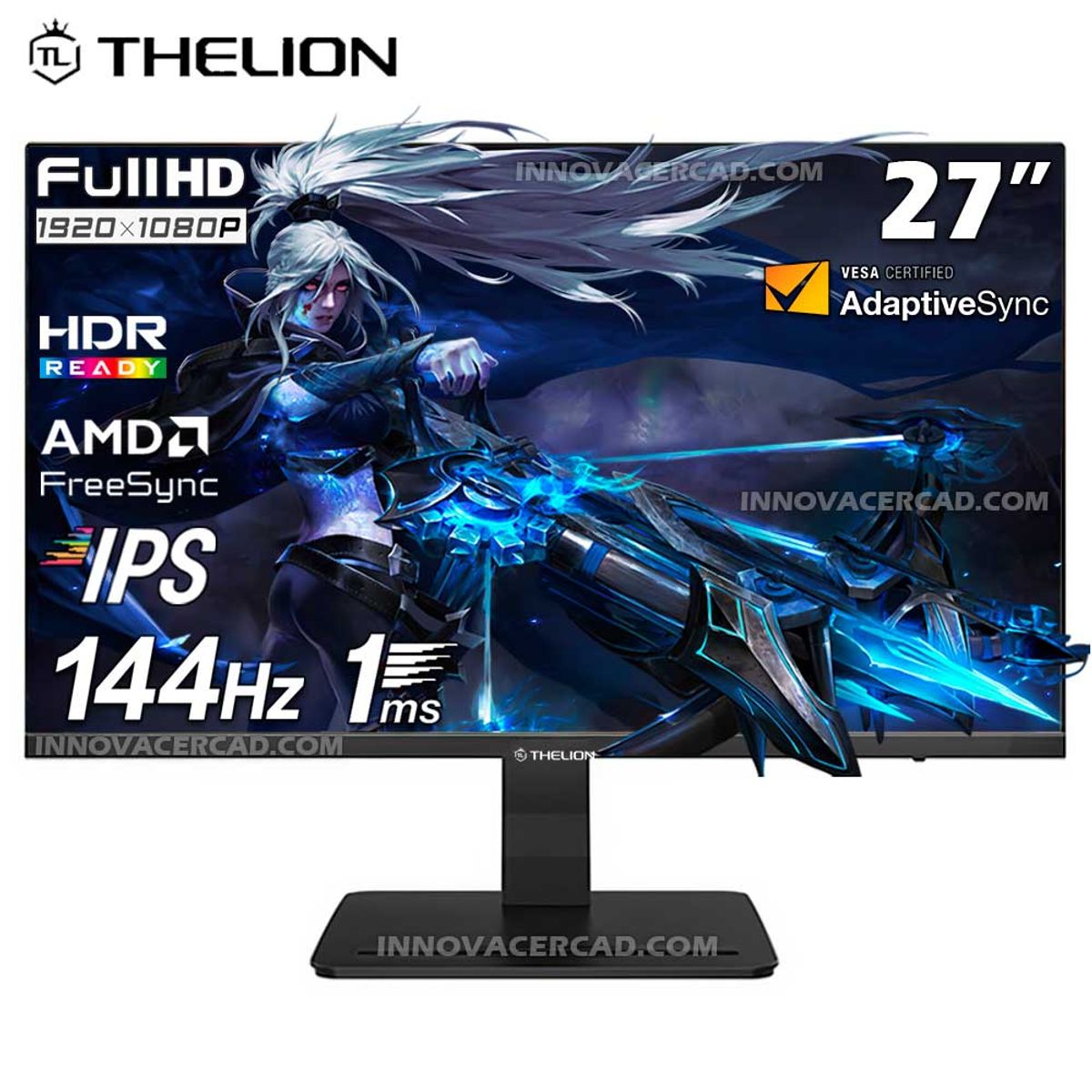 HALION - Monitor Gaming THELION GL27EFI, 27 IPS, FHD, 144Hz, 1ms, FreeSync, Adaptive Sync
