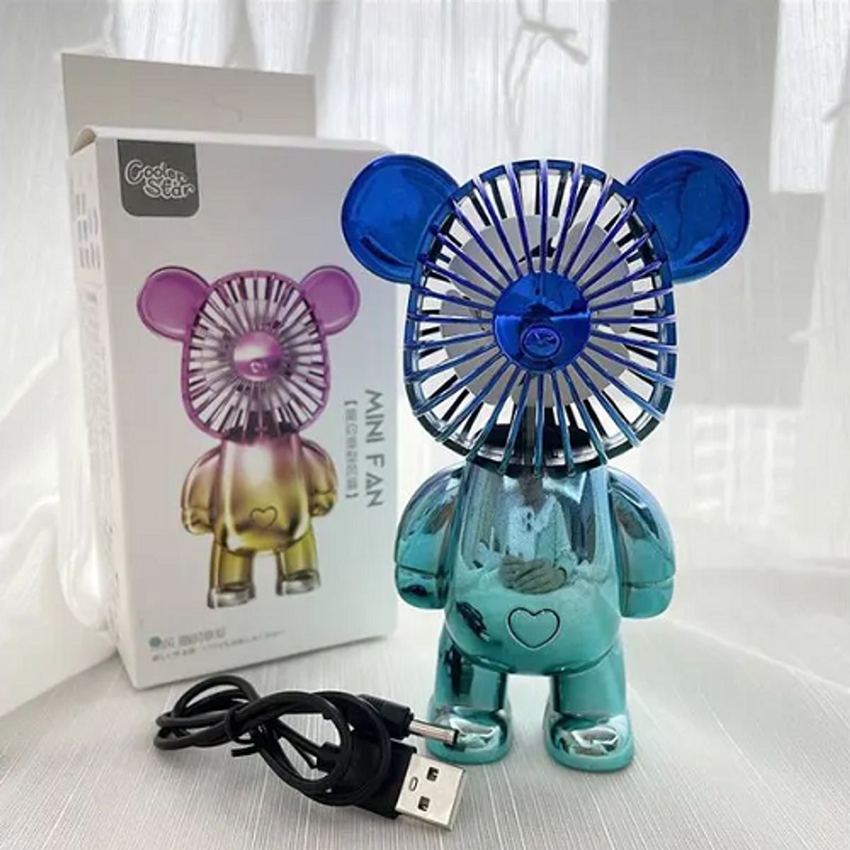 GENERICO - MINI VENTILADOR RECARGABLE