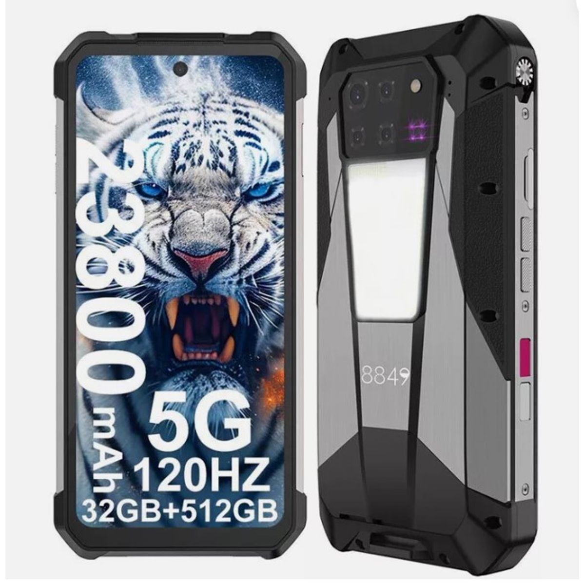Celular Unihertz TANK 3 PRO, MediaTek Dimensity 8200,  FHD+ 6.79” ,512gb Rom+32gb ram, Negro, marca GENERICO - Foto Principal
