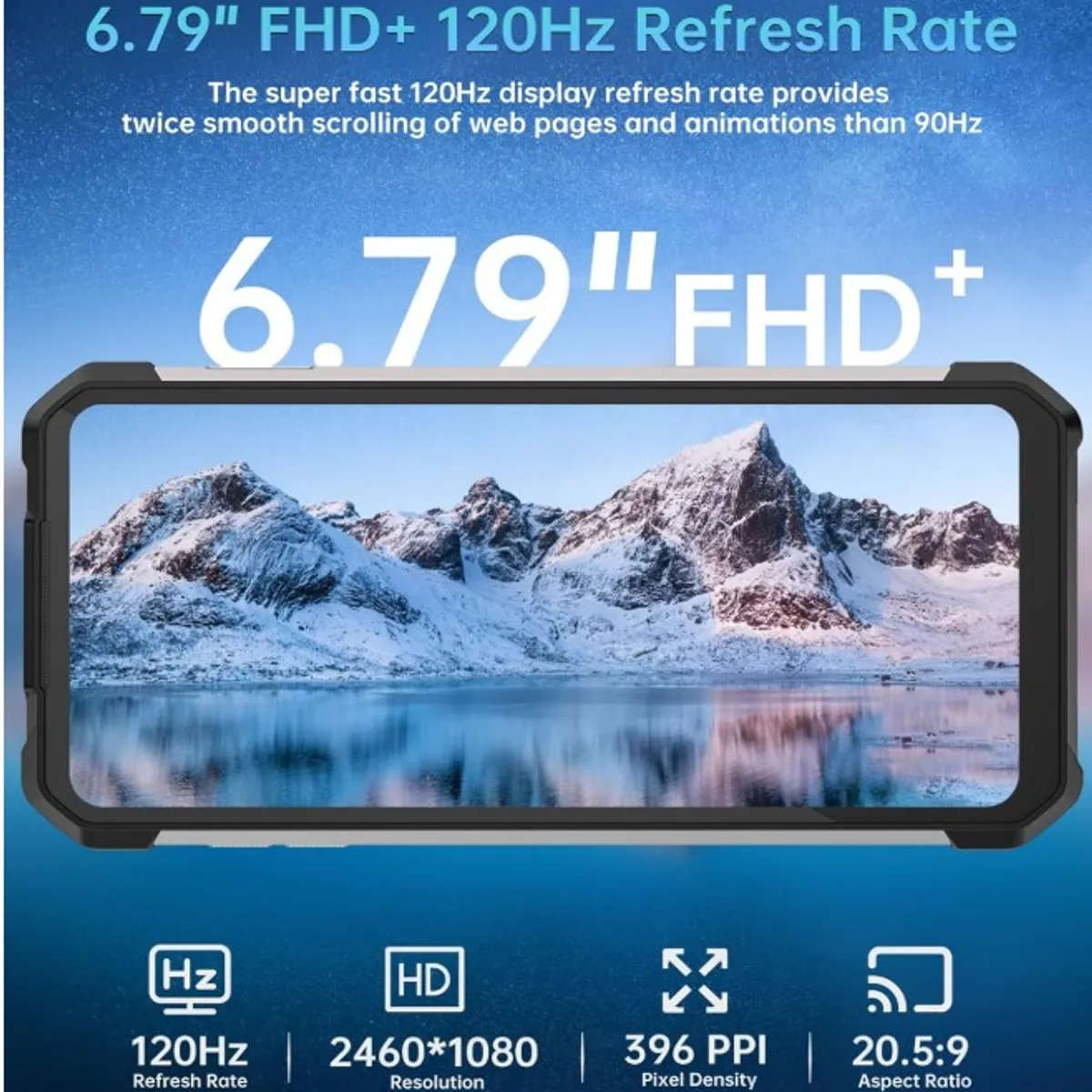 Celular Unihertz TANK 3 PRO, MediaTek Dimensity 8200,  FHD+ 6.79” ,512gb Rom+32gb ram, Negro, marca GENERICO - Foto 2