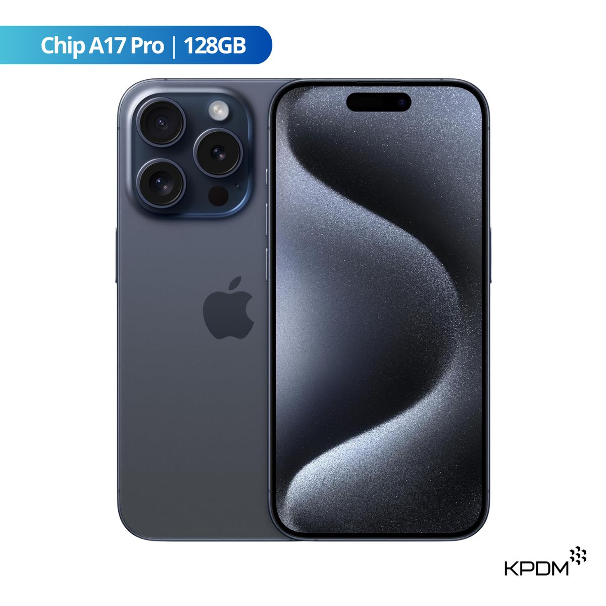 APPLE - iPhone 15 Pro 128GB Titanio Azul eSIM Reacondicionado Grado A