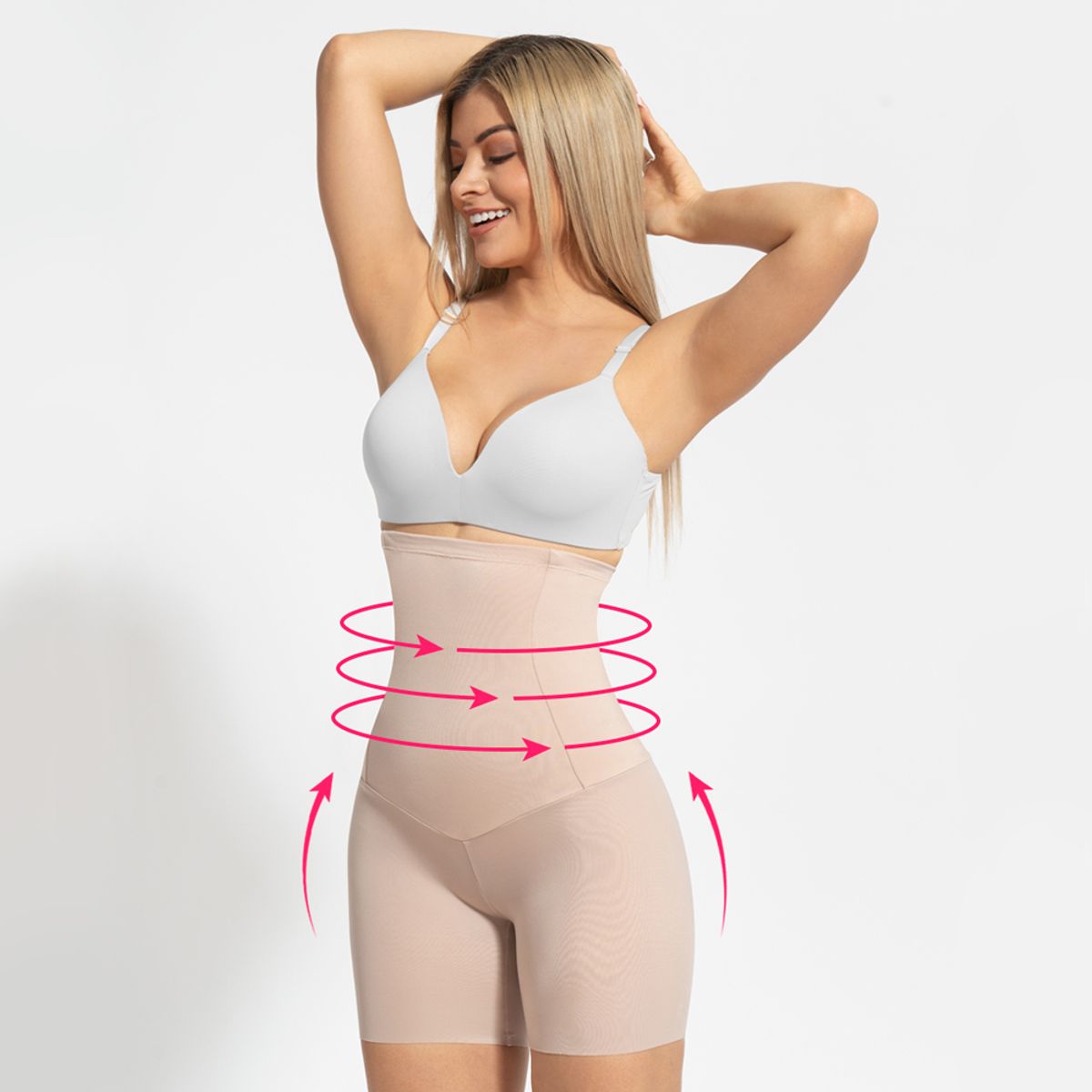GENERICO - faja mujer moldeadora reductor de cintura abdomen y realce glúteos