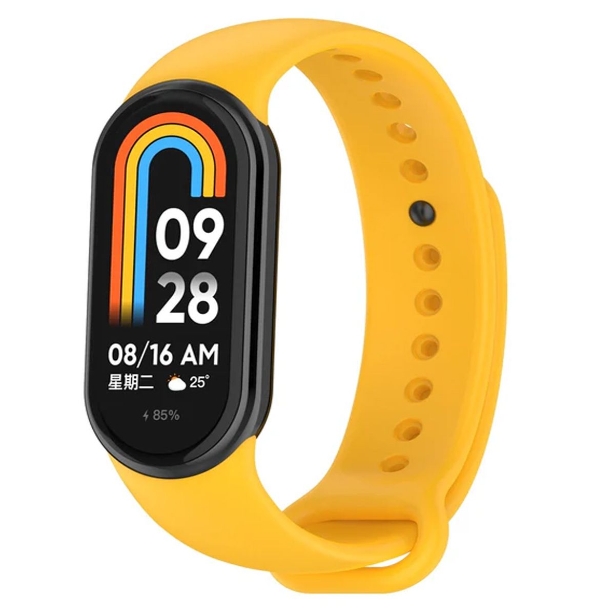 GENERICO - Correa Silicona Compatible con Xiaomi Mi Band 8 - Amarillo