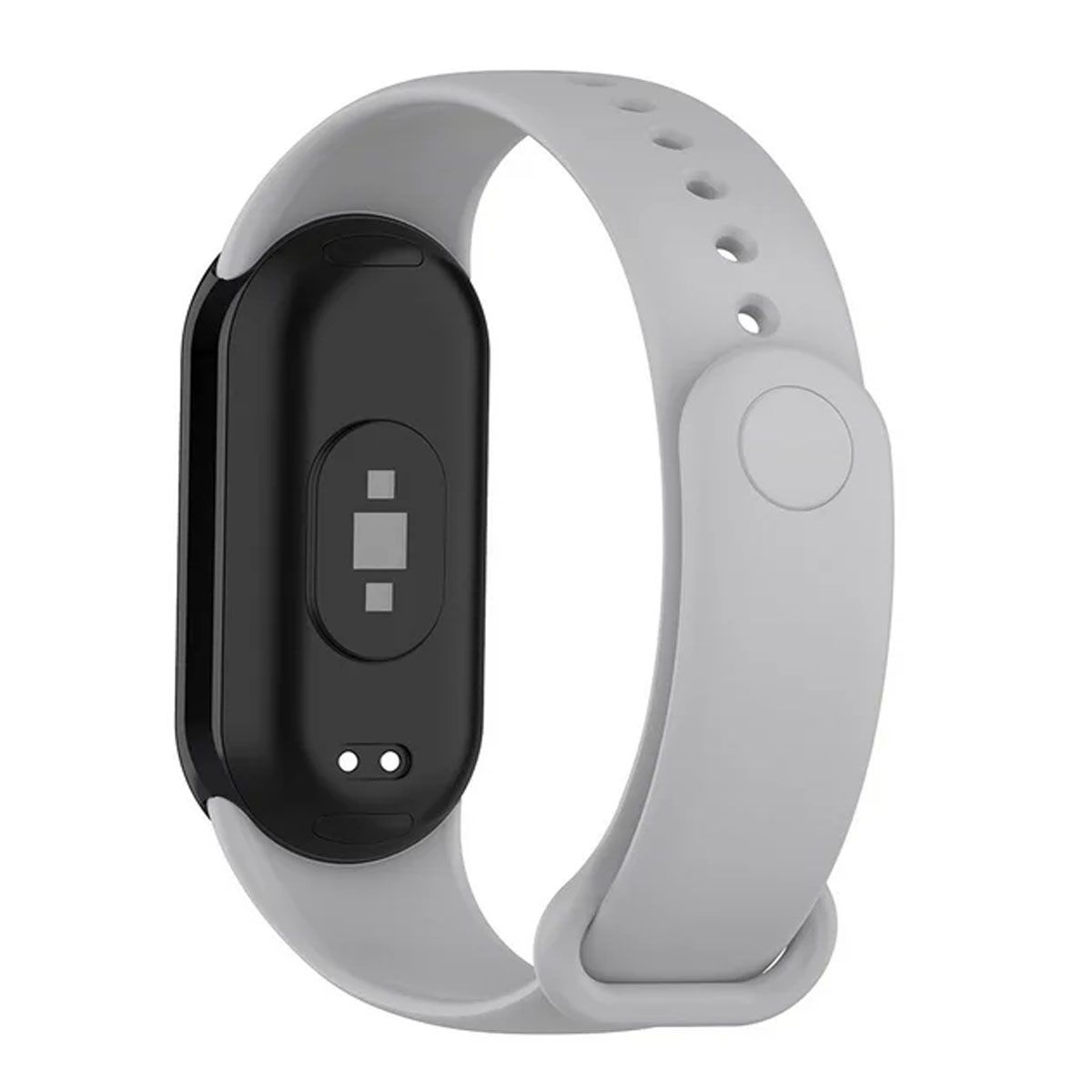 GENERICO - Correa Silicona Compatible con Xiaomi Mi Band 8 - Gris