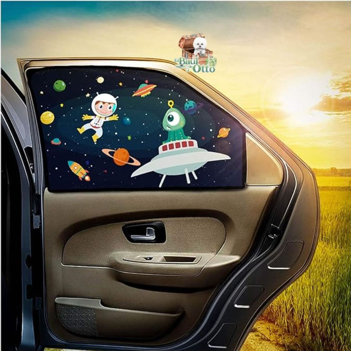 GENERICO - Pack 2 Tapasol Magnético Para Carro ideal para niños