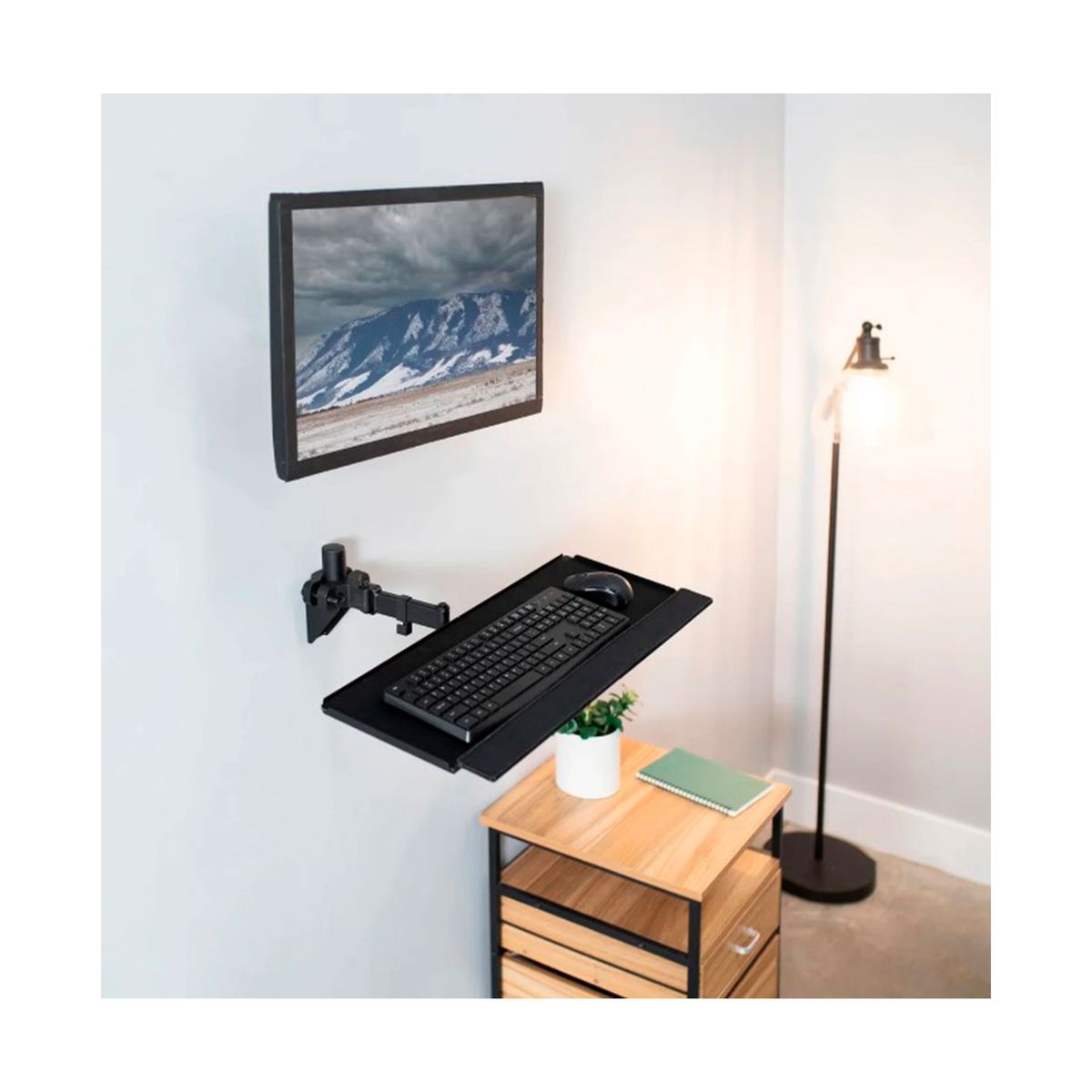 GENERAL - BANDEJA PARA TECLADO CON MONTAJE POSTE PN POLE112KEYBOARDTRAYHOLDER