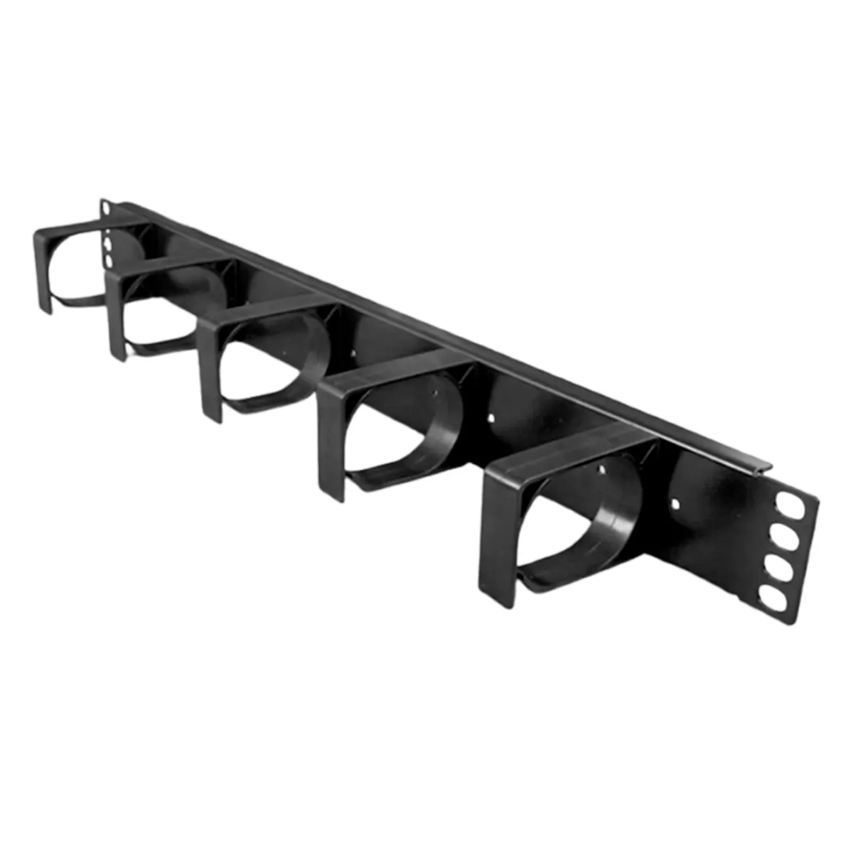 GENERAL - ORGANIZADOR DE CABLES DE PLÁSTICO 1RU 5 CLPS 47CM NEGRO PN SA20010001