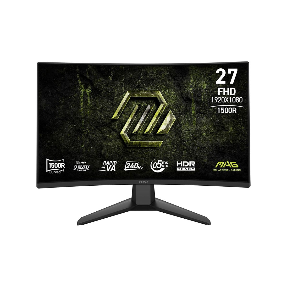 MSI - Monitor Gaming Curvo 27 Msi Mag 274CF X24 FHD 240Hz 0.5Ms