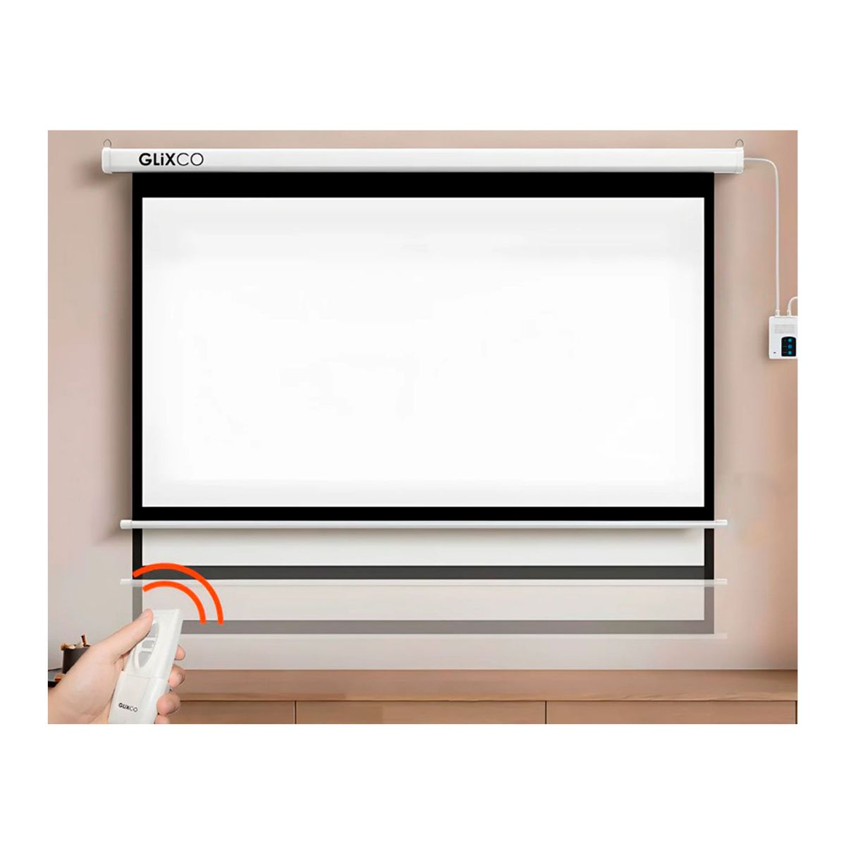 GENERAL - ECRAN ELÉCTRICO 150 PULG 43 VINIL MOTOR TUBULAR ´PN  EE150V43TUB