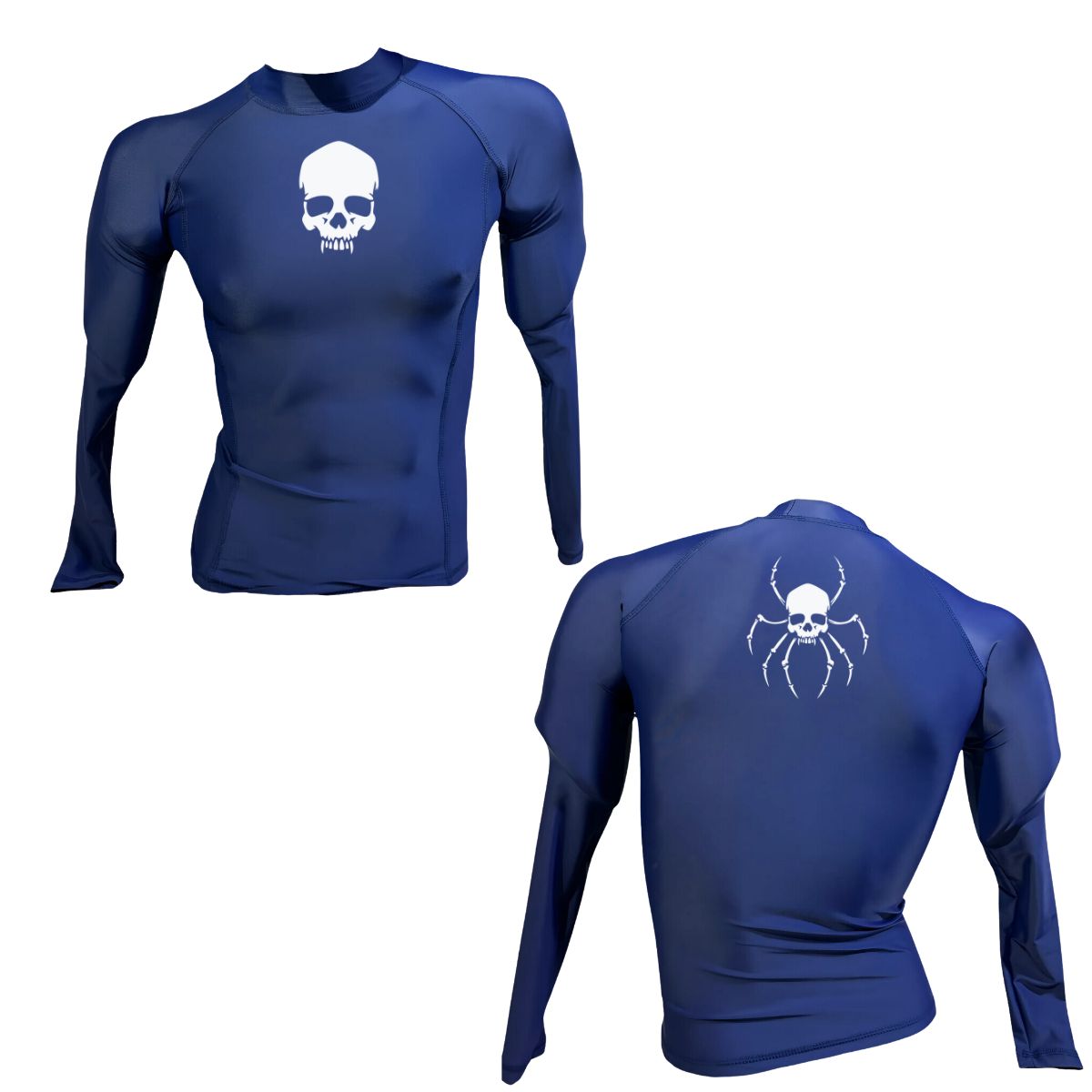 AQUA&MODA - LICRA CON PROTECCION UV AQUAMODA LAMLARÑ7BRA ARÑ7A UNISEX AZUL LOGO BLANCO REFLECTIVO