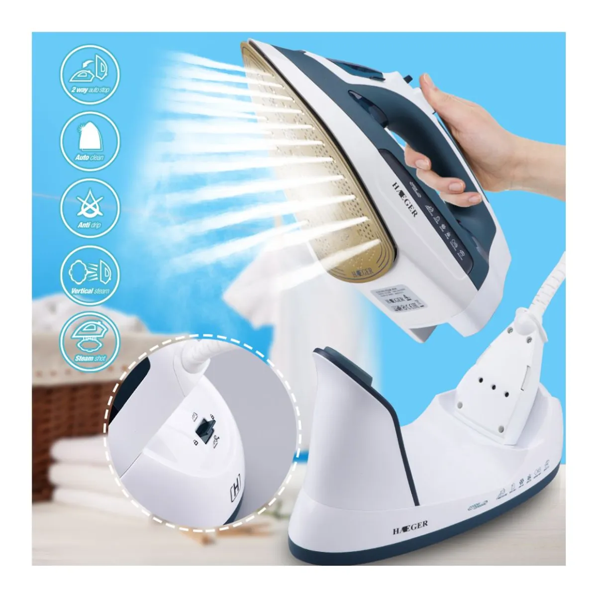 GENERICO - PLANCHA ELÉCTRICA DE MANO 2 EN 1