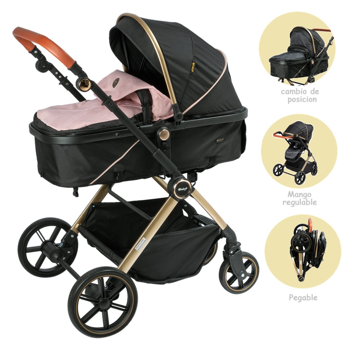 EBABY - COCHE EUROPEO SIGNAL Rosado