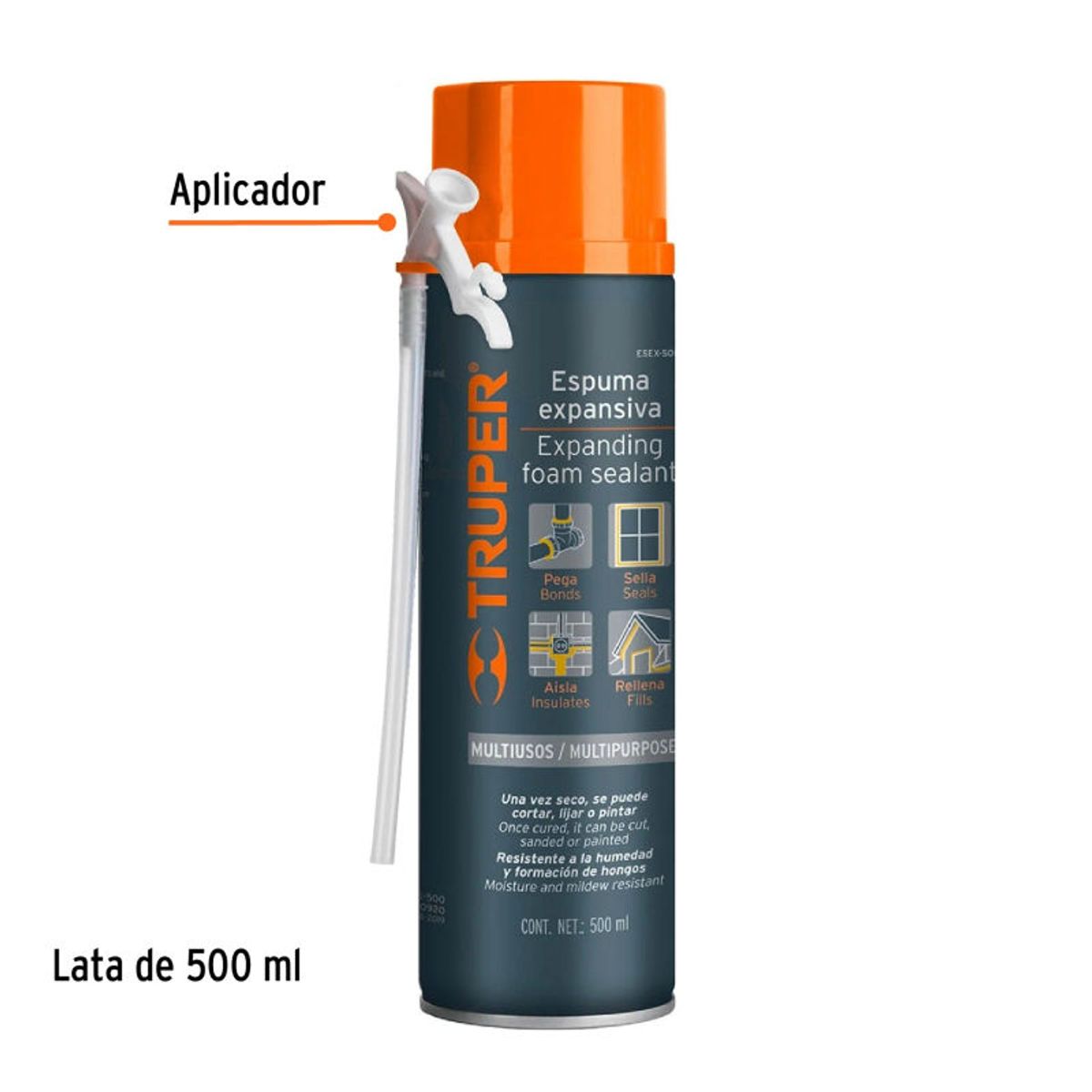 TRUPER - Espuma expansiva de 500 ml, Truper - 10920