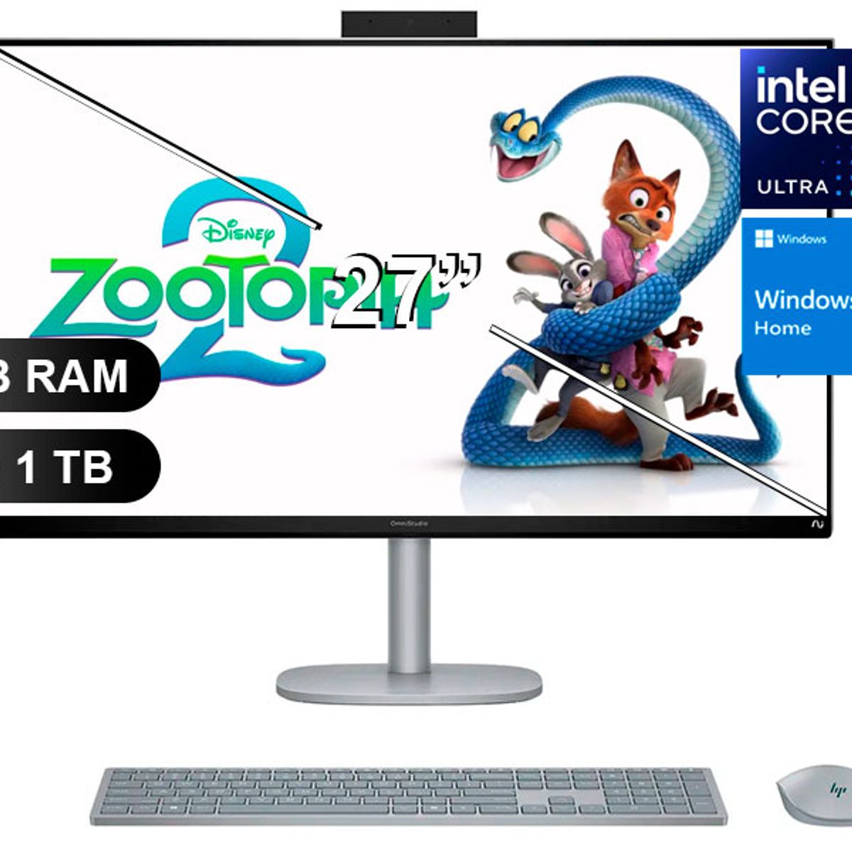 HP - AIO HP OMNISTUDIO X CS0252LA ULTRA-5 125H, 16GB RAM, 1TB SSD, W11H, 27 BM6P4LA