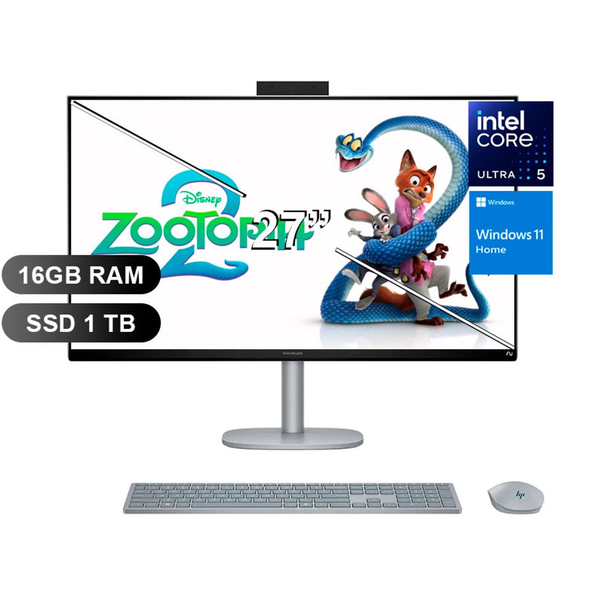 HP - AIO HP OMNISTUDIO X CS0252LA ULTRA-5 125H, 16GB RAM, 1TB SSD, W11H, 27 BM6P4LA