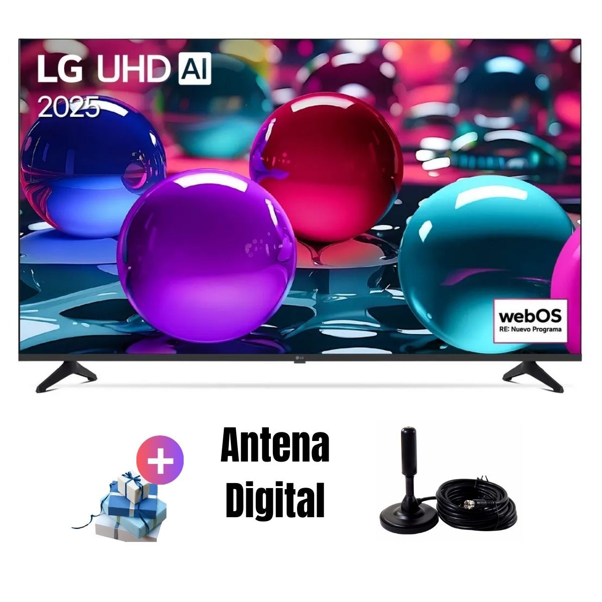 LG - Televisor Smart TV LG Led Uhd 50" 4K Thinq AI 50UA7300 2025 + Antena Digital
