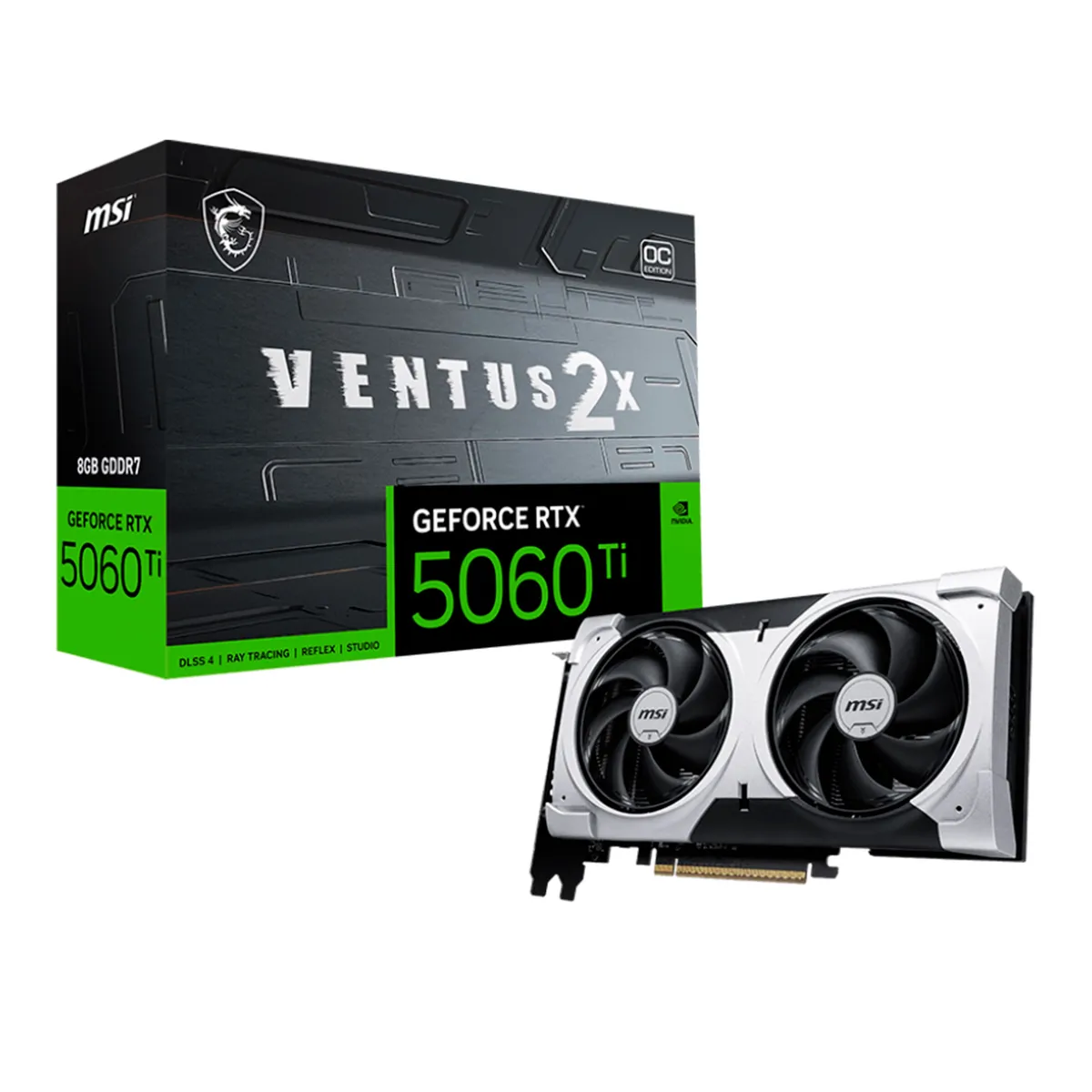 Msi - tarjeta de video msi geforce rtx 5060 8 gb gddr7 PN VD8GMSRTX506TV2