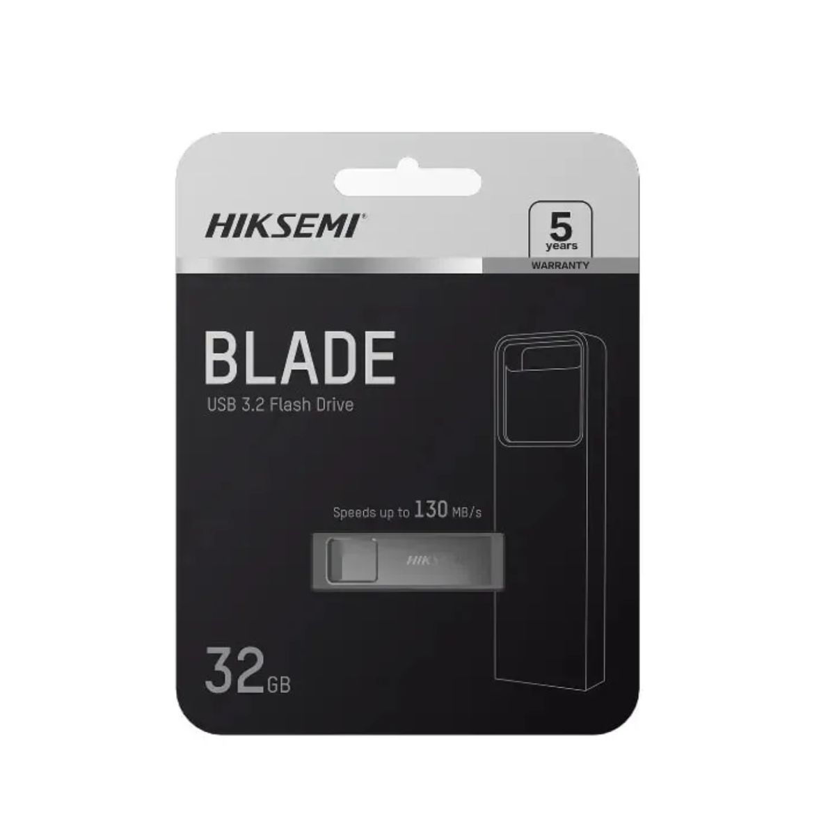 GENERICO - USB 32GB HIKSEMI 3.2 NEGRO 130MB/S