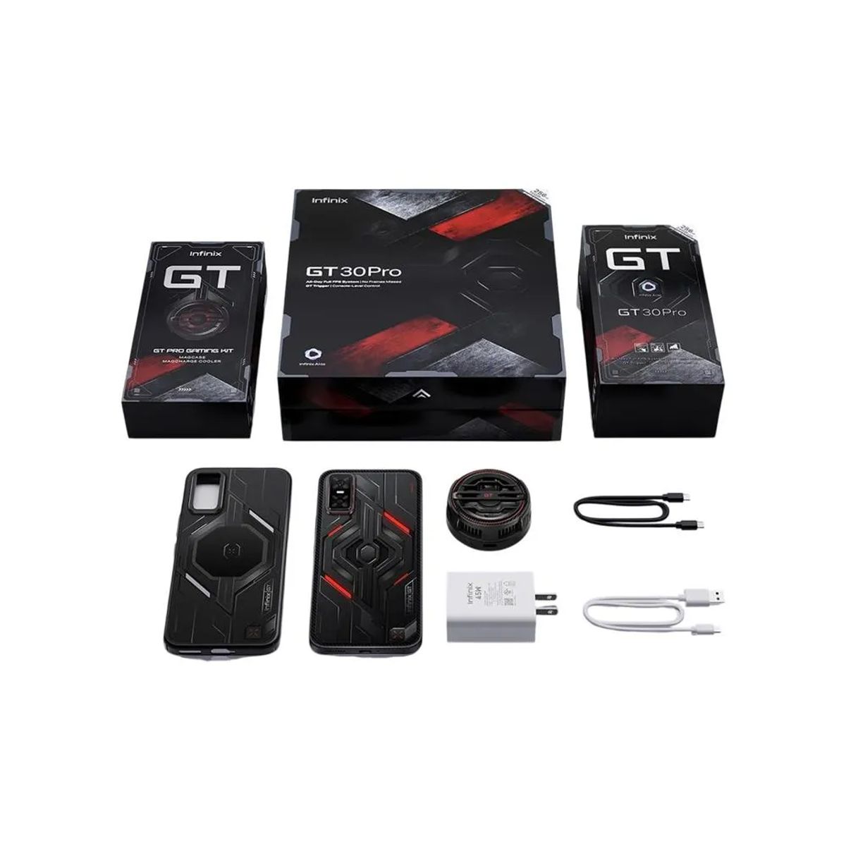 INFINIX - Smartphone Infinix GT30 pro Gamer Pack 12+12Gb Ram - 256Gb Color Dark Flare Negro