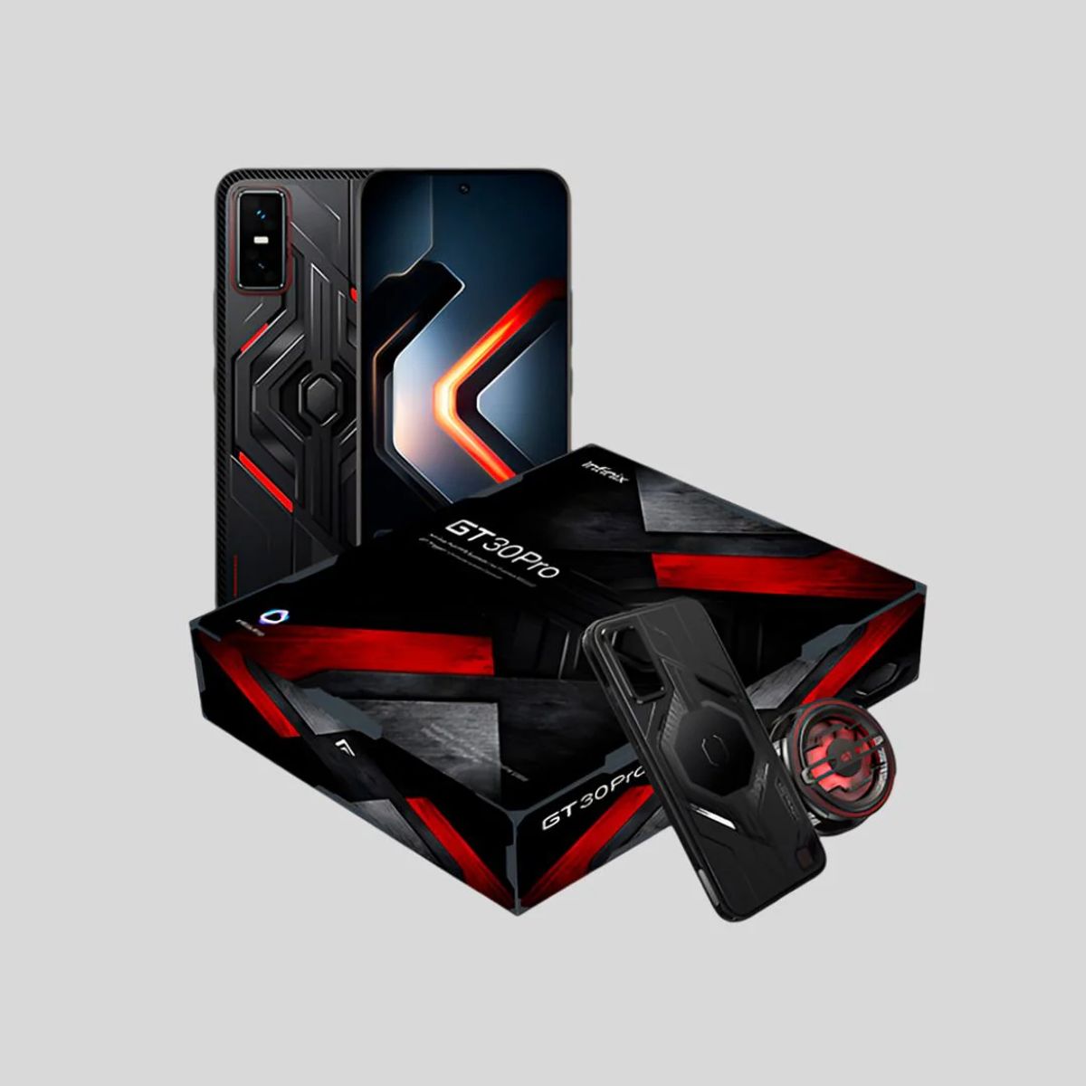 INFINIX - Smartphone Infinix GT30 pro Gamer Pack 12+12Gb Ram - 256Gb Color Dark Flare Negro