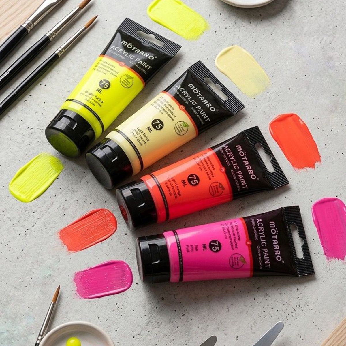 GENERICO - PINTURAS ACRILICAS X4 75 ML C/U
