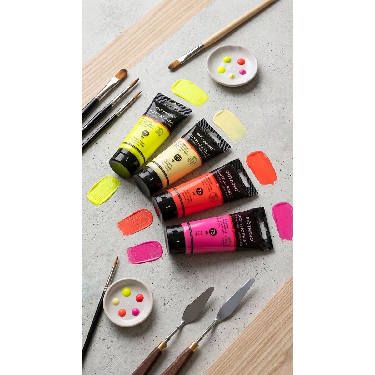 GENERICO - PINTURAS ACRILICAS X4 75 ML C/U