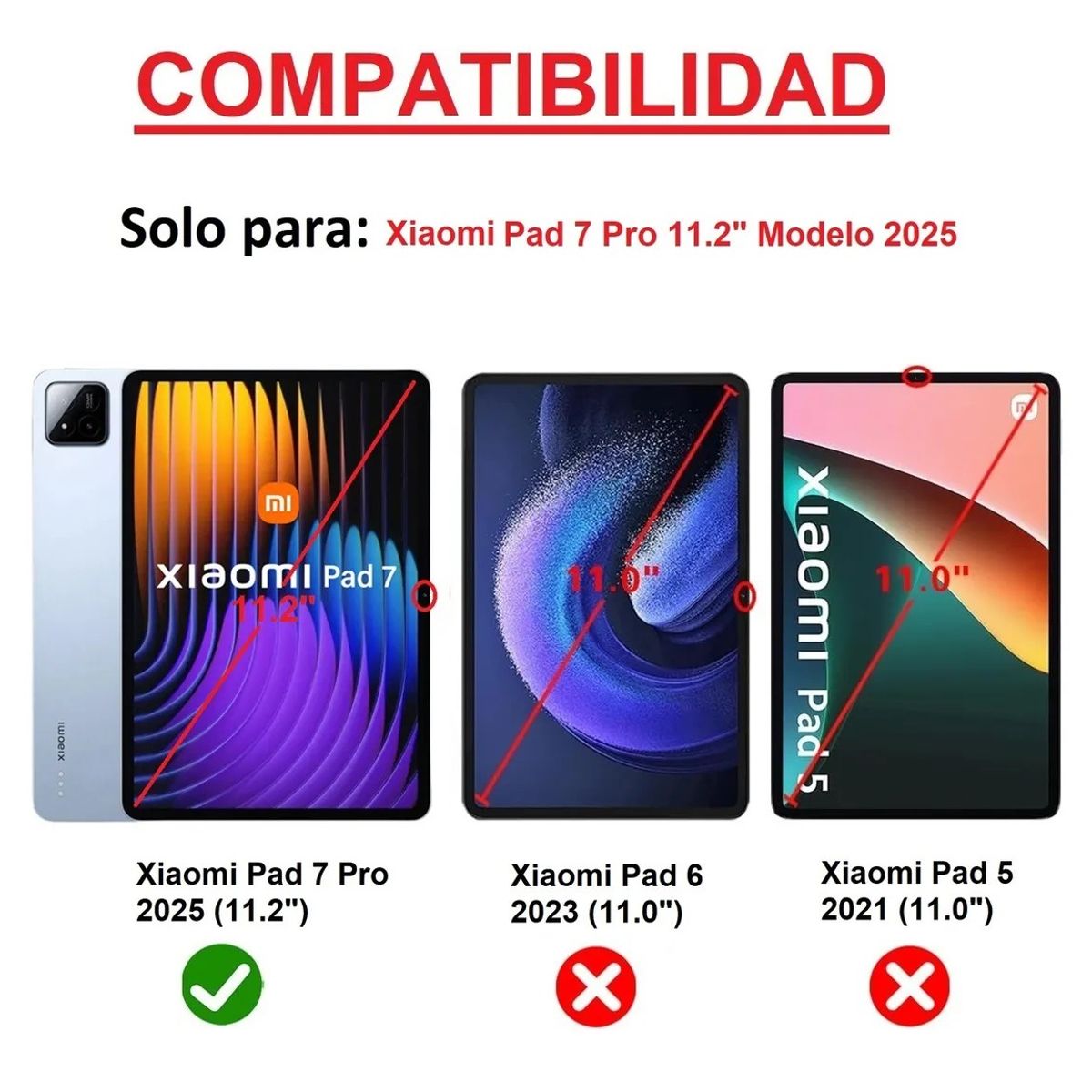 GENERICO - Funda Giratoria para Xiaomi Pad 7 Pro 11.2 2025