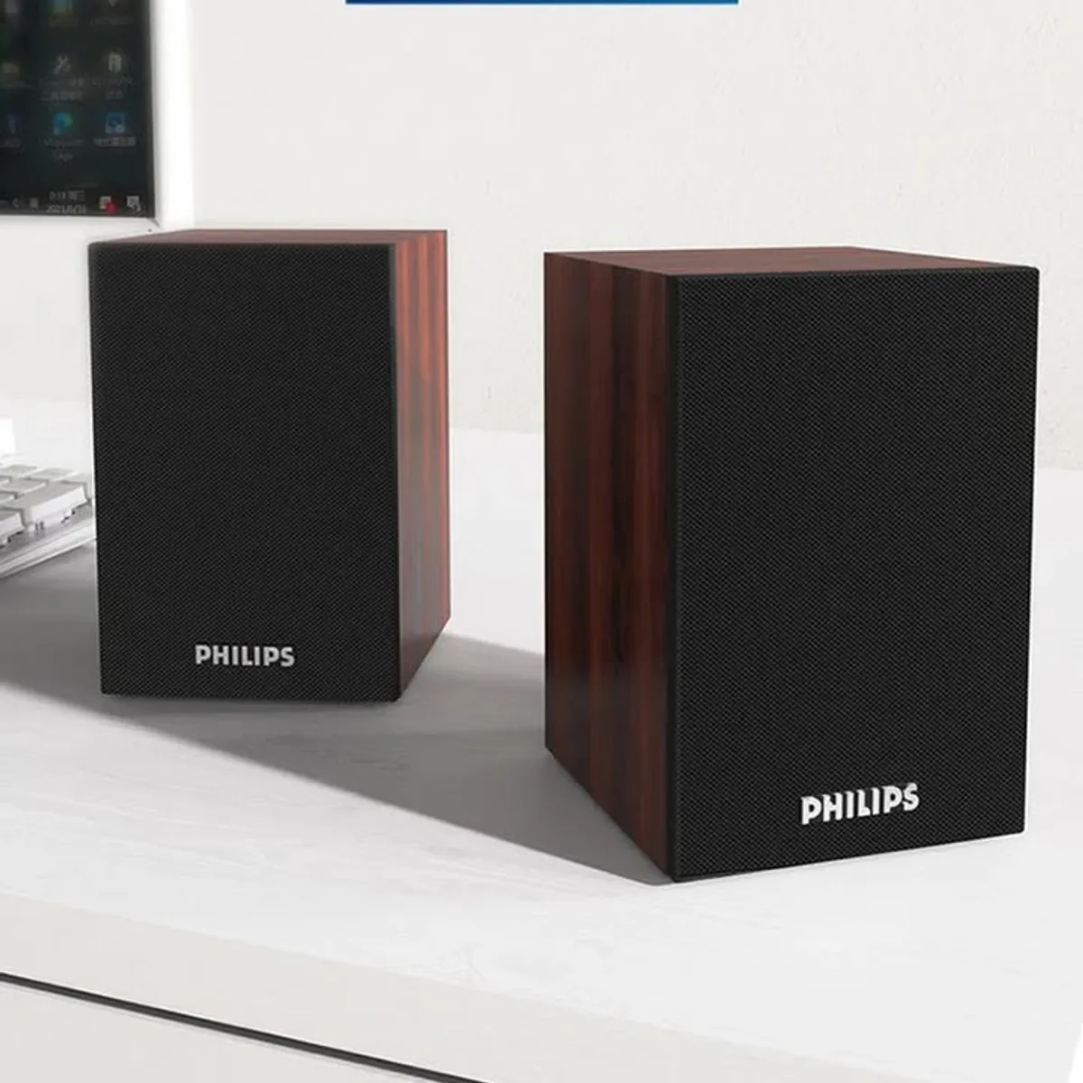 PHILIPS - Philips SPA20 Altavoz Bluetooth Estéreo inalámbrico para computadora Macbook Laptop