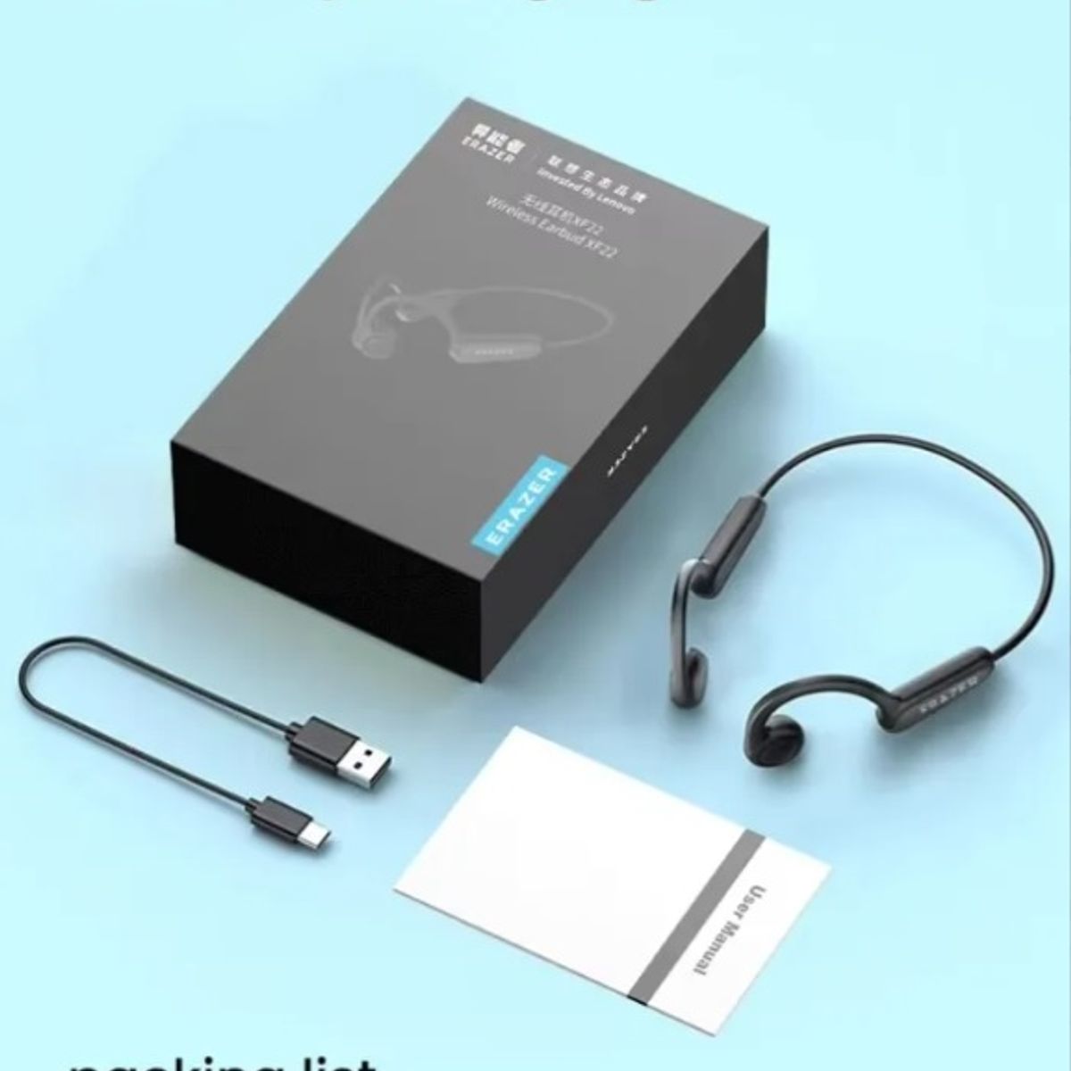 LENOVO - Audifono Lenovo Erazer XF22 No X3 X4 Air Conduction -  Negro