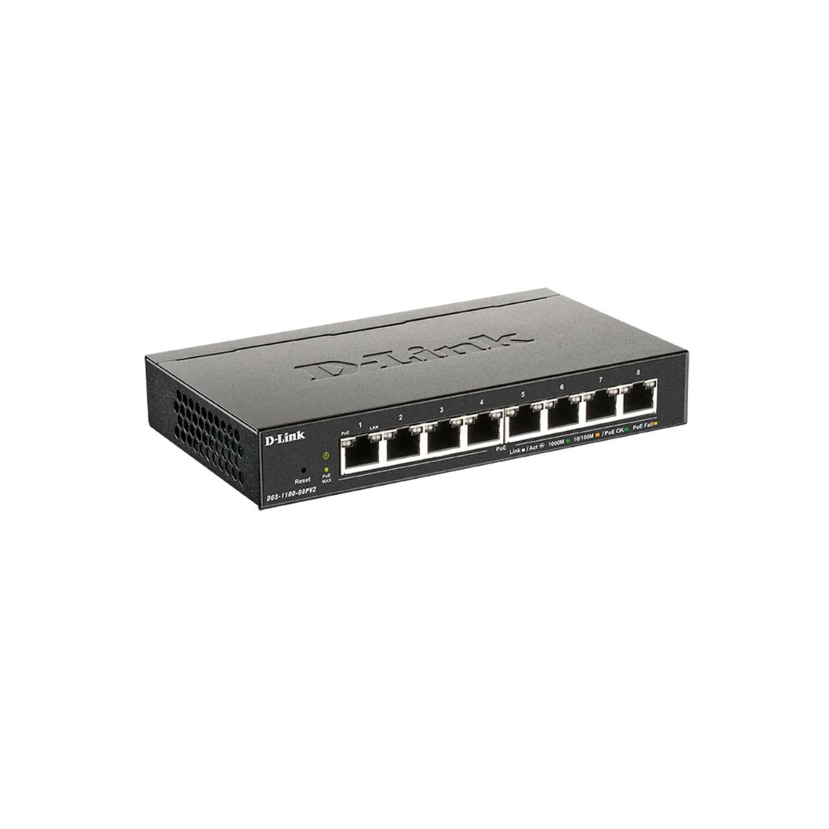D-LINK - SWITCH D-LINK DGS-1100-08P CAPA 2 8 PUERTOS GIGABIT RJ-45 POE ADMINISTRABLE