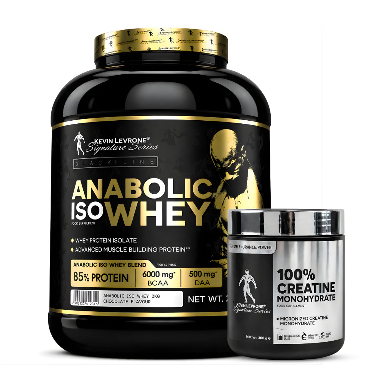 KEVIN LEVRONE - Anabolic Iso Whey 2 KG Proteina Isolatada - Vainilla + Creatina Kevin Levrone 300 G