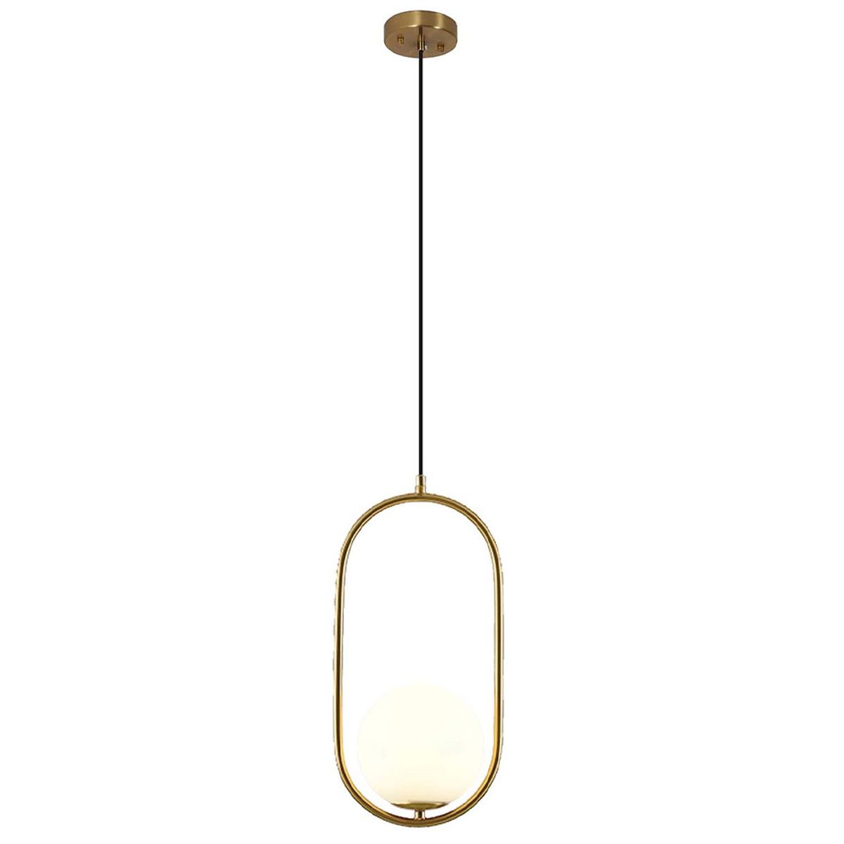 HOME NEAT - Lámpara de Colgante Pantalla de Bola de Vidrio Araña E27