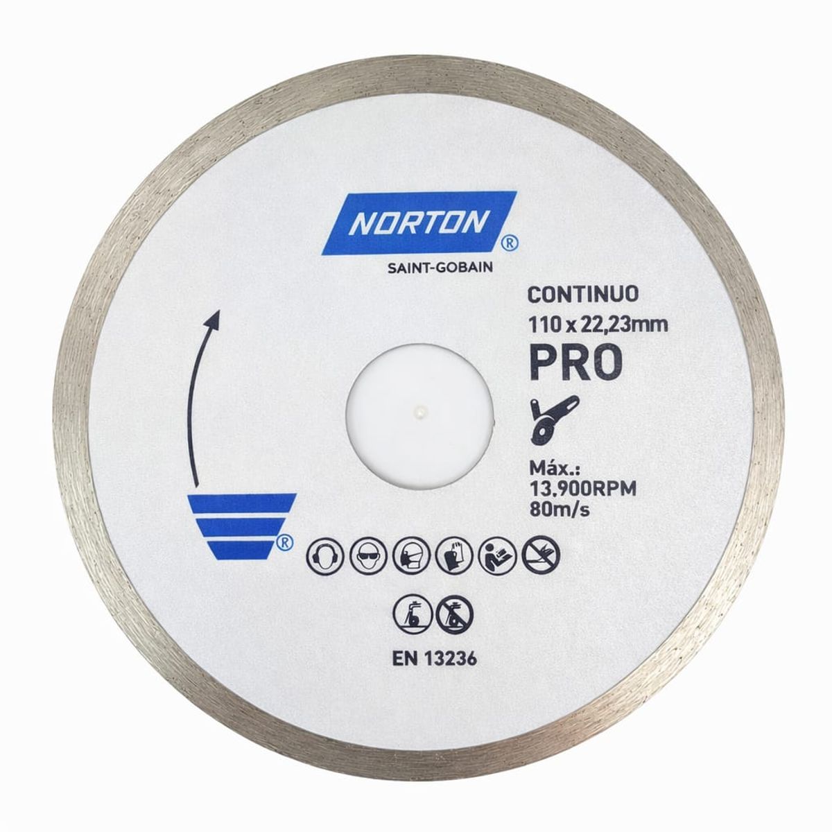 NORTON - Disco Diamantado Norton Pro 110mm Continuo