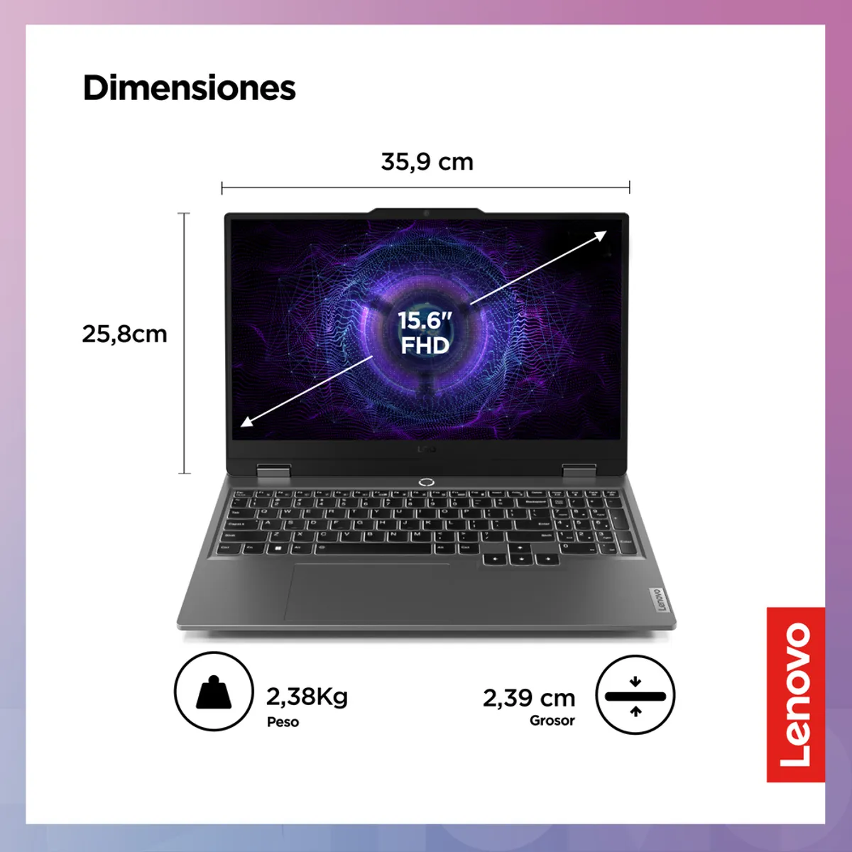 LENOVO - Laptop Lenovo Core i7 16GB 15.6 512GB
