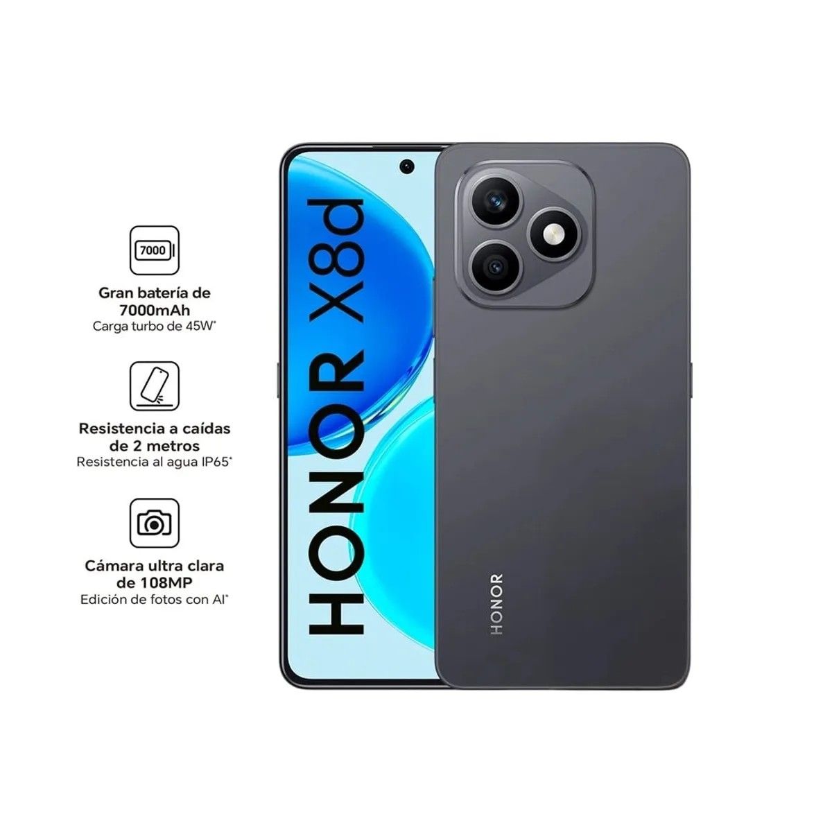 HONOR - HONOR X8D 8+256GB NEGRO