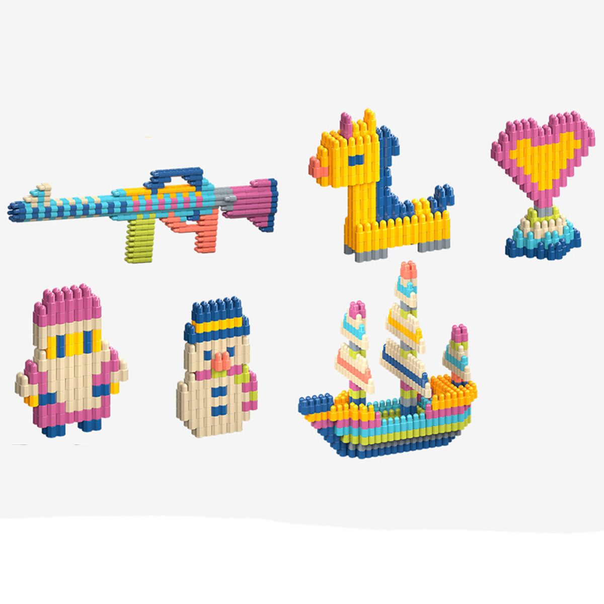 DANWEILE - Juego de bloques de construcción creativos de juguete educativo