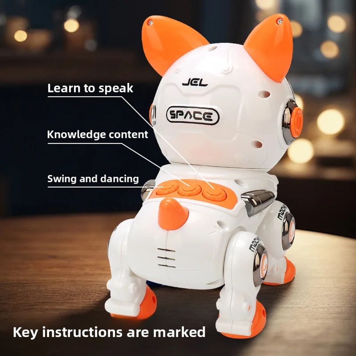 DANWEILE - Perro bailarín eléctrico con grabación inteligente