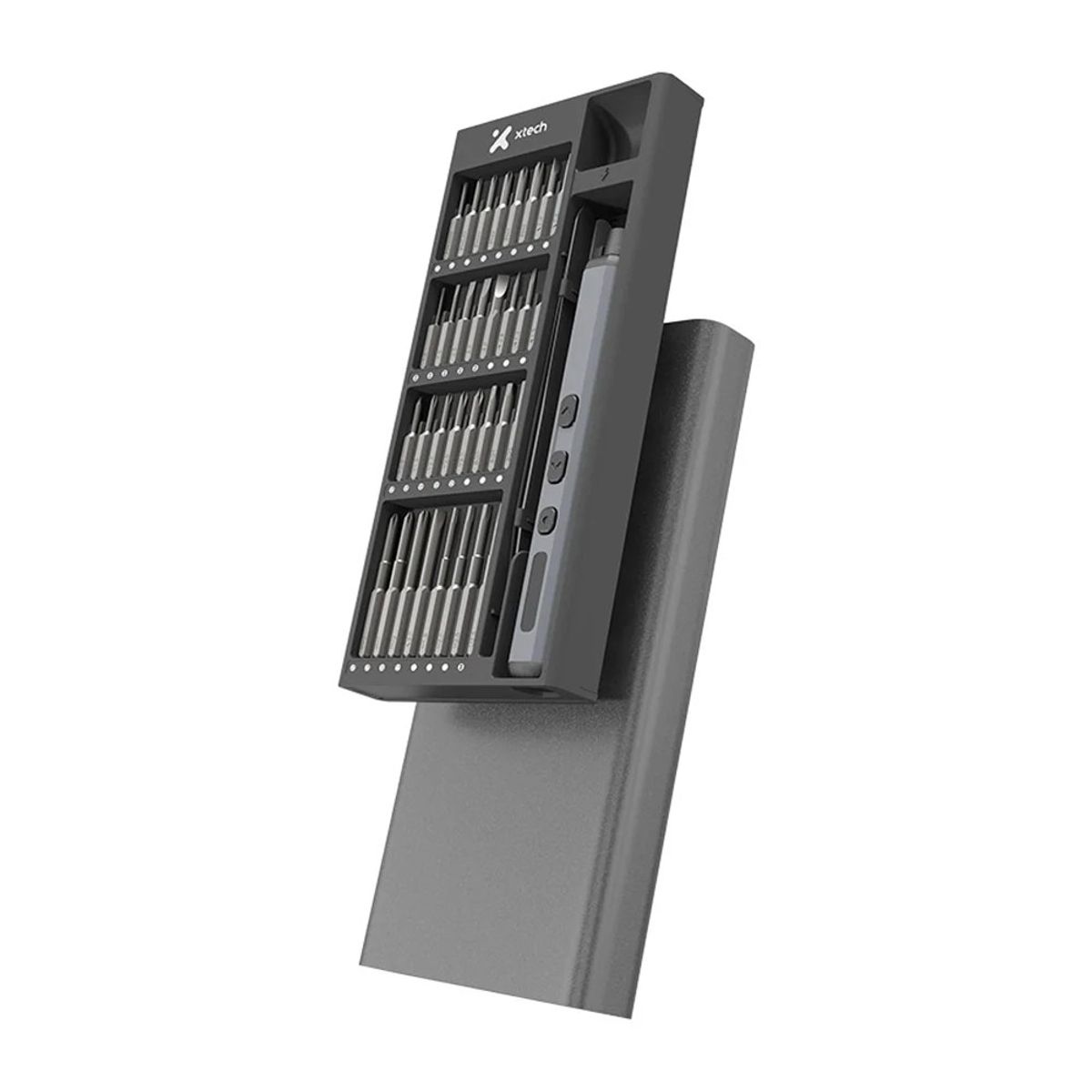 XTECH - Kit de Destornillador Recargable y herramientas de Precisión 68 en 1, Intercambiables - XTA-821
