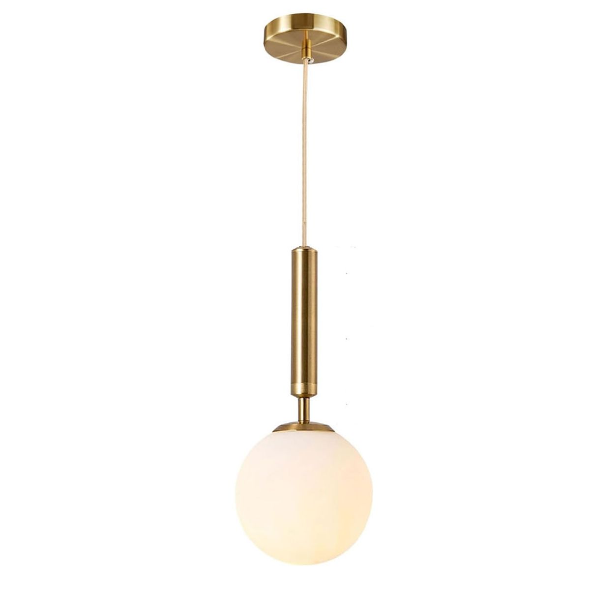 HOME NEAT - Lámpara colgante de techo Moderna de bola Vidrio E27 oro