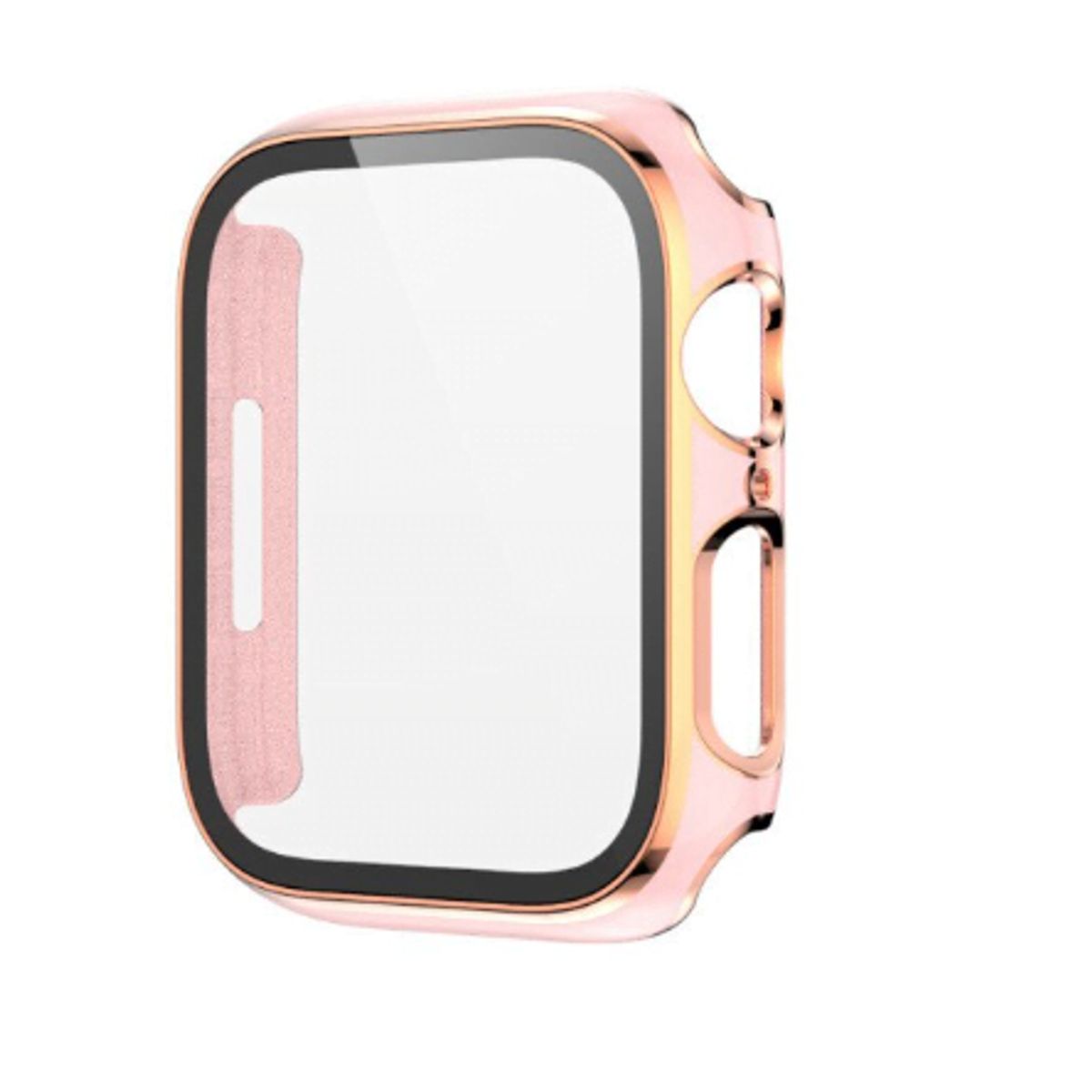 GENERICO - Bumpers para Apple Watch Bordes Dorados 44mm - ROSADO
