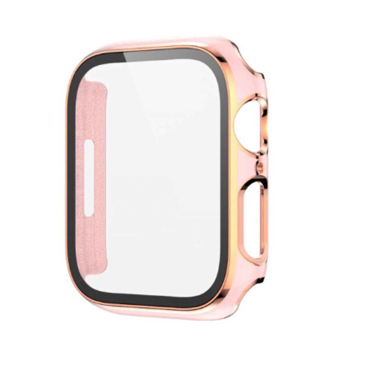 GENERICO - Bumpers para Apple Watch Bordes Dorados 44mm - ROSADO