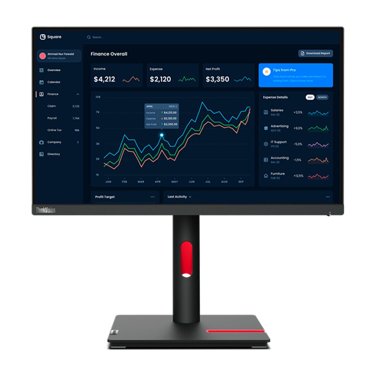 LENOVO - monitor lenovo thinkvision t22i-30 21.5 1920x1080 pn MONLE63B0MAR6